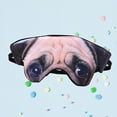 thumbnail image 2 of MasteelfCA 3D Dog Pattern Eye Mask Funny Shade Nap Cover Blindfold Sleeping Mask Eyepatch Sleep Goggles (Pug), 2 of 7