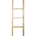 thumbnail image 3 of Ekena Millwork 15"W x 48"H x 3 1/2"D Vintage Farmhouse 3 Rung Ladder, Barnwood Decor Collection, Natural Barnwood, 3 of 13