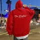 thumbnail image 1 of MHFRRA Sudadera con Capucha y Estampado de Letras para Un Estilo Casual Elegante y Cómodo Sudadera Tipo Jersey para El Día A Día Rojo, 1 of 5