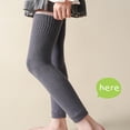thumbnail image 5 of Qudderr Kids Toddlers Girls Leg Warmers Padded Knee-Length Socks Baby Solid Color Thigh High Socks for Winter 1 Pairs 3-12T, 5 of 5
