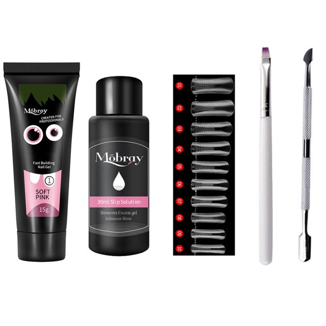 Kit de Gel de Extensión MT10 para Uñas: Secado Rápido, Diseño Duradero y Multicolor, Incluye Solución Deslizante, Moldes y Herramientas, Ideal para Uñas Naturales y Artificiales, Uso Profesional y
