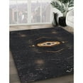 thumbnail image 3 of Ahgly Company Machine Washable Indoor Rectangle Transitional Night Black Area Rugs, 3' x 5', 3 of 7
