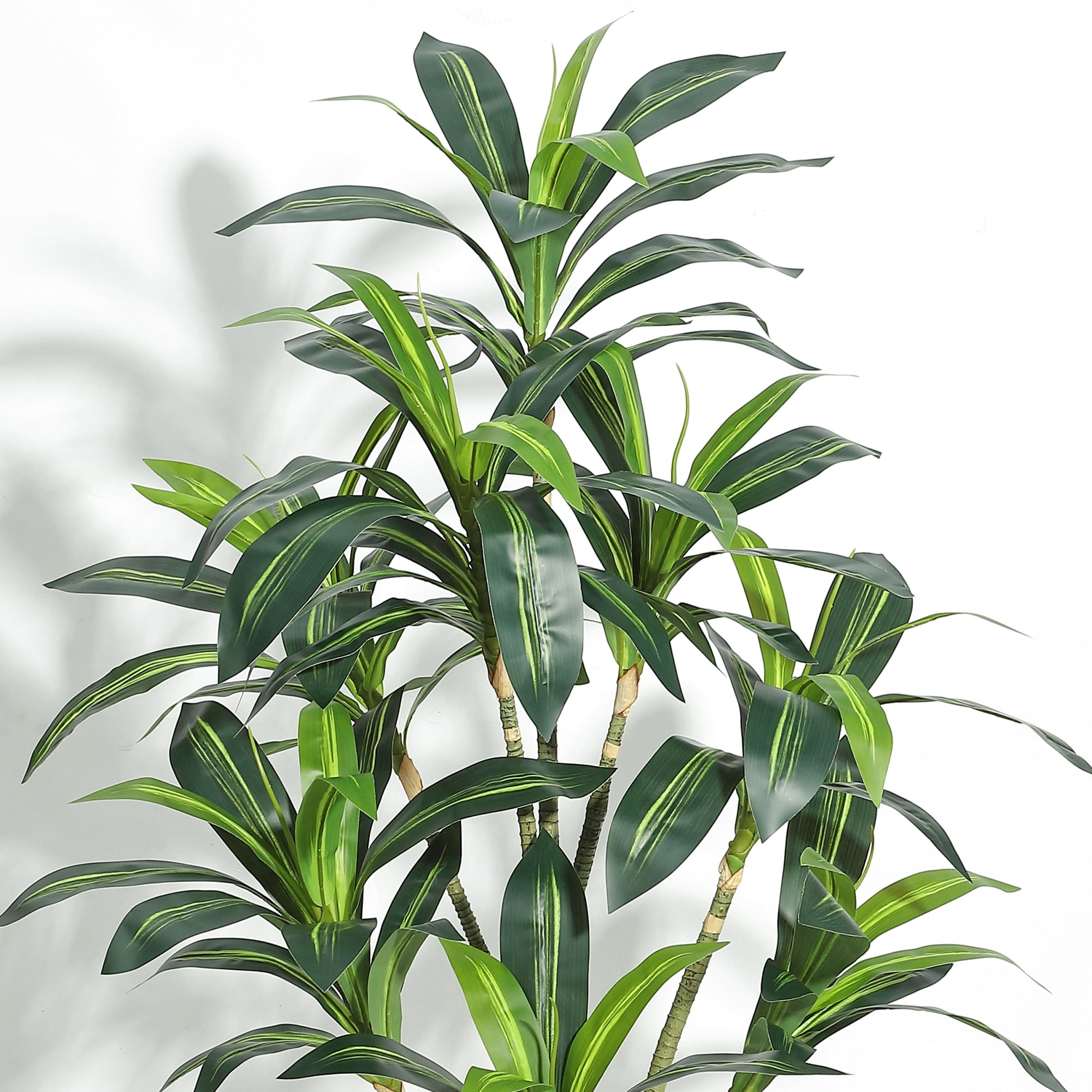66"Artificial Dracaena Plant Tree, Faux Tropical Yucca Floor Plant Tree in Pot for Home Decor, Fake Plant for Indoor, Outdoor, Office Decor, All Season Green