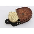 thumbnail image 2 of Roorkee Instruments India Compass in Gold Color Brass Metal with Leather Case, 2 of 6