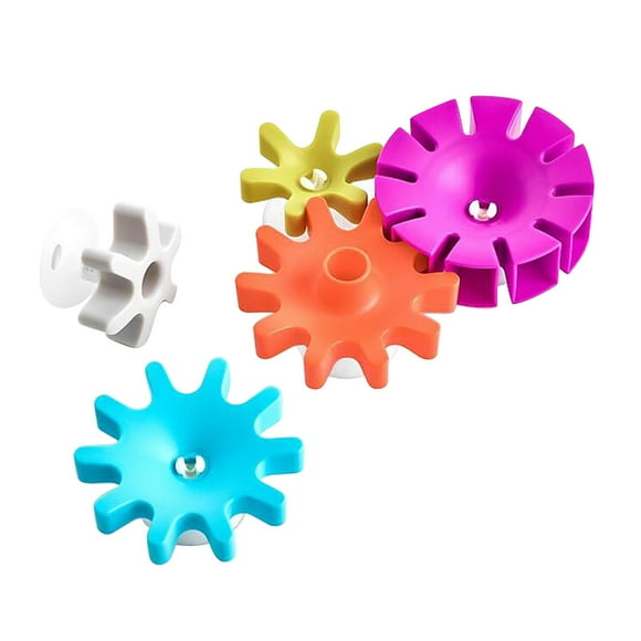 IROINID Water Gear Bathing Toy Set, Spinning Water Wheel, Table Sucker Toy