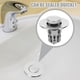 thumbnail image 4 of unbranded Tapón De Lavabo Plateado Con Antirretención Y Materiales Duraderos ABS Y, 4 of 6