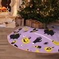 thumbnail image 5 of Xecao Cute Halloween Pattern Christmas Tree Skirt Round Xmas Tree Mat Base Cover for Holiday Home Decorations-48", 5 of 6