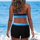 thumbnail image 5 of Trajes de baño de bikini de dos piezas con tiras en la espalda con estampado conservador para mujer Fridja  nalpqowj55736, 5 of 7