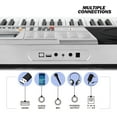 thumbnail image 4 of MUSTAR 61 Key Piano Keyboard Electric Lighted Up Keys Piano Beginner with Stand, LCD Screen, Headphones, Microphone, 4 of 10