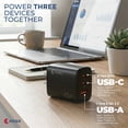 thumbnail image 4 of OXAA 65W USB C Charger GaN 3-Port,2 USB C and 1 USB A ,PD 3.0- Fast Charge for Laptops, iOS & Android Devices, Compact & Travel Ready, 4 of 7