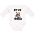 thumbnail image 3 of Inktastic Future Actress Girls Acting Theater Girls Long Sleeve Baby Bodysuit, 3 of 5
