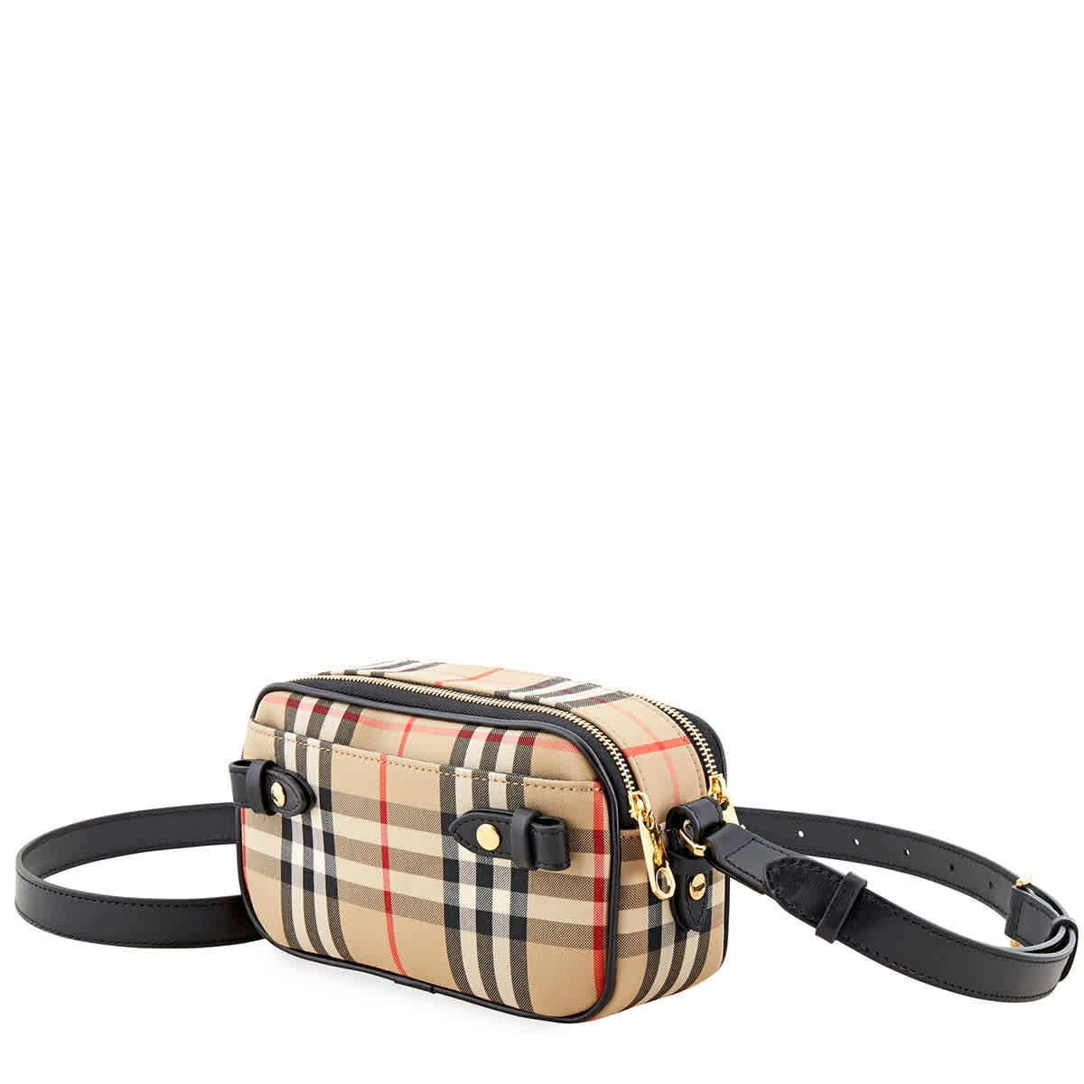 Burberry Burberry Mini Vintage Check and Leather Camera Bag Walmart
