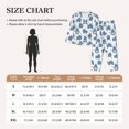 thumbnail image 4 of Vsdgher Cute Hippos Pajamas Set Long Sleeve Sleepwear Womens Button Down Nightwear Pj Sets-Small, 4 of 7