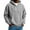 Gray, variant on QHRMKOG Mens Hoodies Loose Fit Long Sleeve 1/4 Zipper Hooded Sweatshirt Solid Color Waffle Knit Shirts Fall Casual Warm Fleece Top Black 2XL