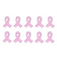 thumbnail image 1 of 10pcs Breast Cancer Awareness Brooch Lapel Pins Pink Ribbon Lapel Pins Pink Ribbon Broche Breast Prevention Micro Badge Clothing Backpack Accessories, 1 of 2