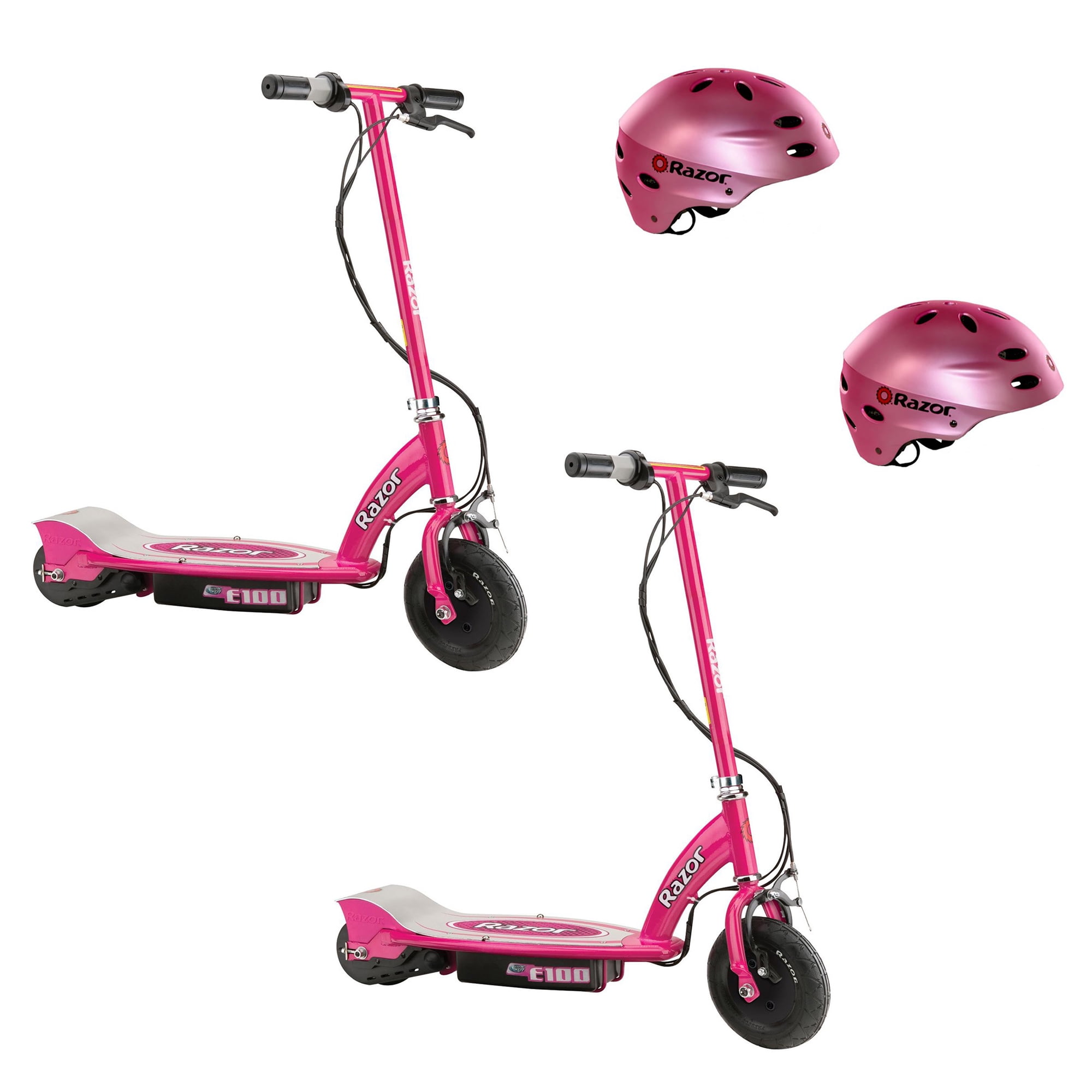 pink razor e100 electric scooter