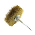 thumbnail image 1 of Tête de Brosse Polie en Fil d'Acier, Pièces Auto Brosse Adhésive de Retrait, Brosse à Roue en Fil d'Acier Inoxydable Tête de Fleur à Tourner pour Perceuse, Outil de Polissage en Forme de Roue Plate, 1 of 8
