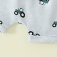 thumbnail image 7 of Huesdet Baby Boy Summer Clothes Set - Short Sleeve Letter T-Shirt and Stretch Shorts Toddler Outfit(Dark Green,0-6 Months), 7 of 7