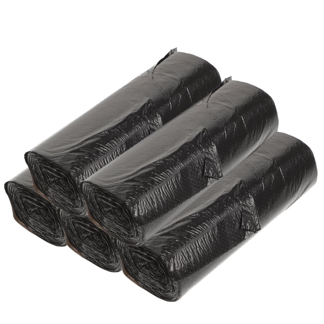 EeaseMX 100 bolsas de basura gruesas desechables de plástico biodegradables, ideales para el hogar, el baño y la cocina (negras).