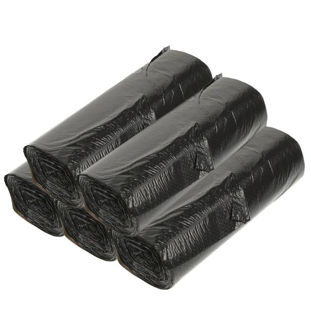 EeaseMX 100 bolsas de basura gruesas desechables de plástico biodegradables, ideales para el hogar, el baño y la cocina (negras).