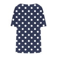 thumbnail image 3 of LIaqionyy Chemises à Manches Courtes pour Femmes Grande Taille, Décontractées, Col Rond, Mode, Tuniques Amples, Blouses Tendance, 3 of 5