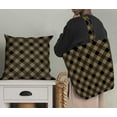 thumbnail image 5 of Soimoi Brown Cotton Duck Fabric Diagonal Check Print Sewing Fabric Yard 42 Inch Wide, 5 of 5