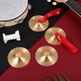 thumbnail image 3 of 2 Pairs Finger Cymbals Belly Dance Finger Cymbals with Wooden Handles Percussion Musical Instrument for Dancer Party, 3 of 9