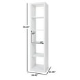 Better Homes & Gardens 5Cube Vertical Storage Organizer, White Texture