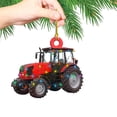 thumbnail image 4 of ShinYu 2 Adornos Navideños Colgantes, Regalo Personalizado, Camión de Bomberos de Hierro, Excavadora, Colgante., 4 of 6