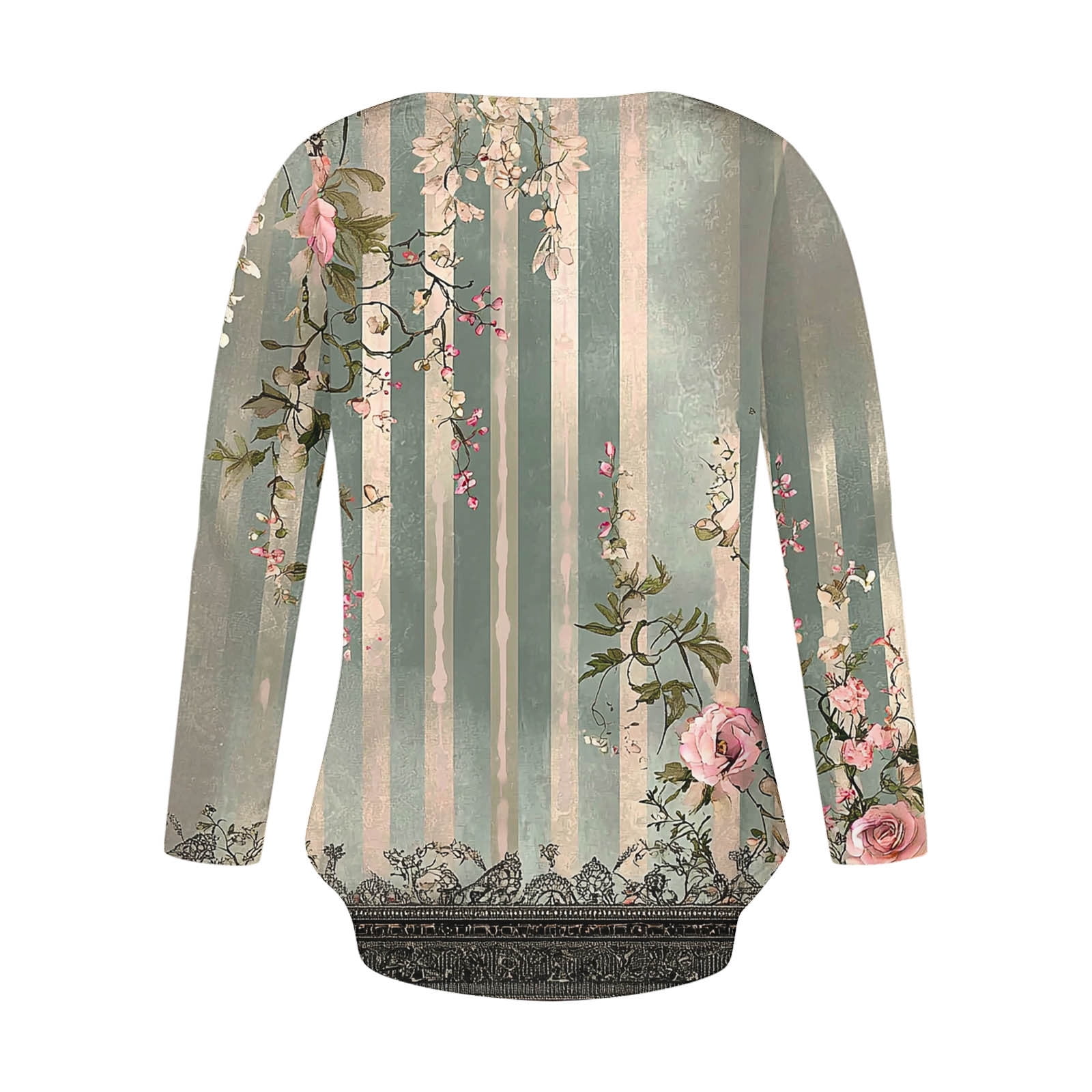 Oplxuo 2025 Fall Long Sleeve Shirts for Women Cross V Neck Tops