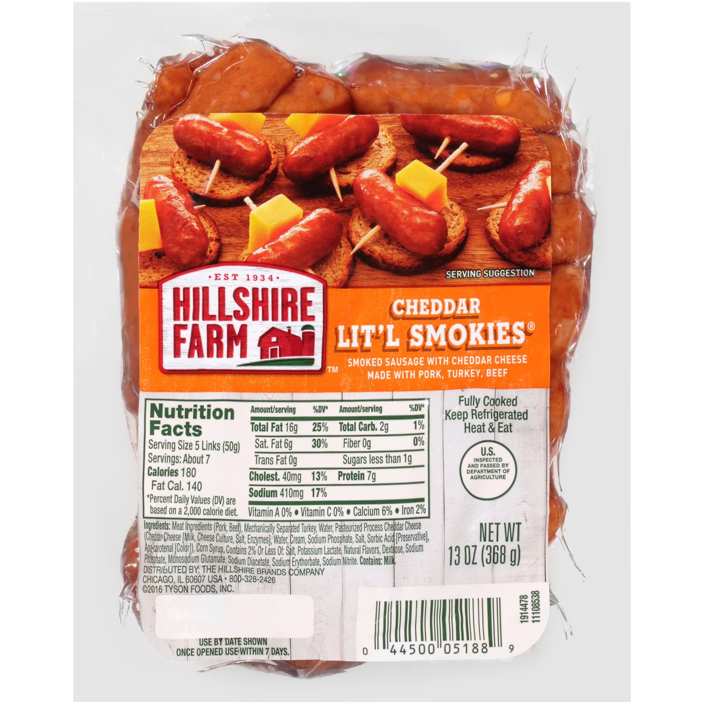 Hillshire Farm® Cheddar Lit'l Smokies® Smoked Sausage, 13 oz.