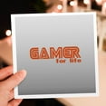 thumbnail image 6 of 3drose, Gamer for Life on Gray, 1 Greeting Card with Envelope, 6 of 6
