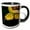 Black/White, variant on 3drose, Green Tree Python Snake, Morelia Viridis - Na02 Dno0739 - David Northcott, 15oz Two-tone Green Mug