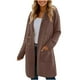 thumbnail image 1 of Chaqueta y abrigo informal de manga larga con capucha para mujer, color liso, manga larga, con cremallera, bolsillo, sudadera, chaqueta, abrigo para mujer, 1 of 6