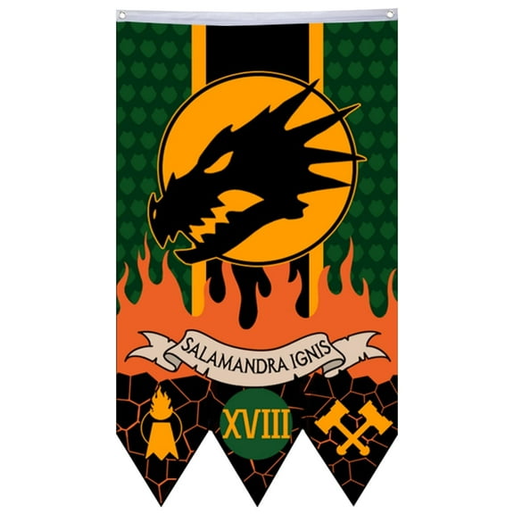 Salamandra Ignis Flags Banner Home Yard Garden Decor 30x50 inch