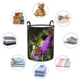 thumbnail image 4 of Sikiie butterfly bush flower Print Round Dirty Clothes Basket, Waterproof Standing Foldable Storage Basket, for Laundry Room, Bedroom, Bathroom Storage-Small, 4 of 6