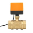 thumbnail image 4 of Válvula eléctrica de bola motorizada de 3 vías de latón DN32 G1-1/4 para aire acondicionado DC24V, 4 of 11