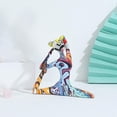 thumbnail image 4 of 2 piezas Yoga estiramiento estatua escultura figurita escritorio coche artesanía, 4 of 8