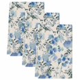 thumbnail image 2 of Vintage Blue Flower Kitchen Towels Set of 3, Farmhouse Botanical Floral Retro Absorbent Dish Towels for Kitchen, Microfiber Hand Towel, Quick Drying Tea Towel for Cleaning Decorative Dishcloths, 2 of 7