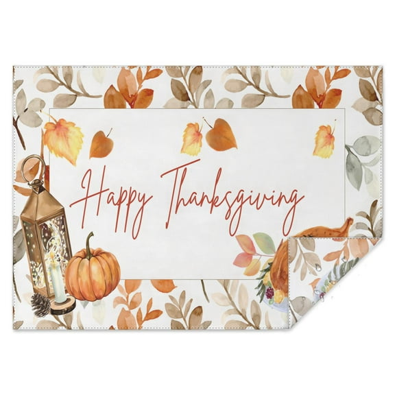 Thanksgiving Tablecloth Wrinkle Resistant Washable Tablecolths Table Covers Welcome Pumpkin Harvest Table Cover for Thanksgiving Background Indoor Outdoor Birthday Rectangle,60x84inch