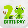 thumbnail image 4 of Inktastic 2nd Birthday Prince Frog Boys Baby Bib, 4 of 4
