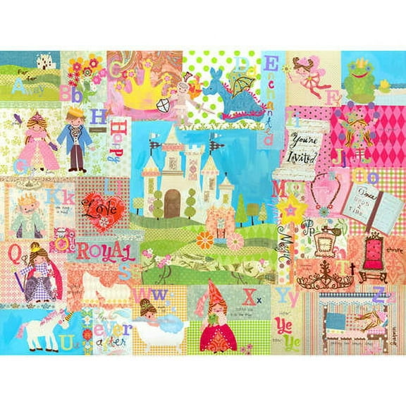 Oopsy Daisy  'Royal Alphabet' by Winborg Sisters Canvas Wall Art - 24 x 18