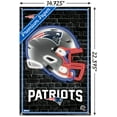 thumbnail image 2 of NFL New England Patriots - Neon Helmet 23 Wall Poster with Push Pins, 14.72" x 22.37", 2 of 4