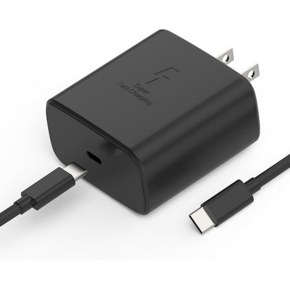 45W Samsung Charger USB C Super Fast Charging for Samsung Galaxy S24,S24 Ultra,S23,S23 FE,S22,A54,Z Fold 5,Z Flip 5,4,Galaxy Tab S9,S8,S7,Galaxy Book3,with 6ft Cable(Black)