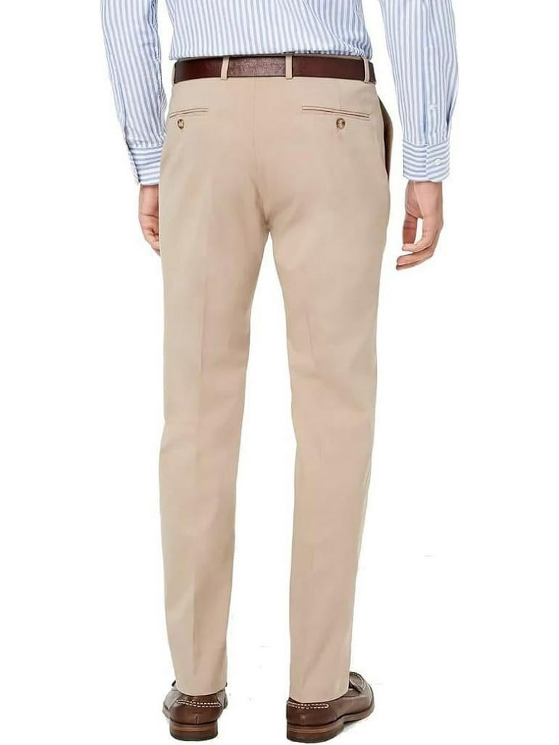 men's slim fit dress pants 30x34 Adam Baker Designed, Men's 61328 Slim-Fit Flat-Front Dress Pants, Tan, 30x34