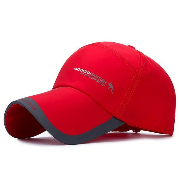 Gorra de béisbol con visera para hombre, gorro transpirable de malla de secado rápido, protector solar, para exteriores, Verano