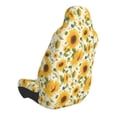 thumbnail image 2 of Wukai Beautiful Countryside Sunflower Full Set Car Seat Covers with Soft Padding Universal Auto Front Seats Protector and Cushion Mat, 2 of 5