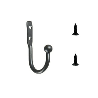 Unique Bargains 2-Pack Metal Wall Coat Hook Silver Tone Finish, 5 Single  Hooks 