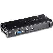 TRENDnet 4 - مجموعة مفاتيح USB KVM المنفذ