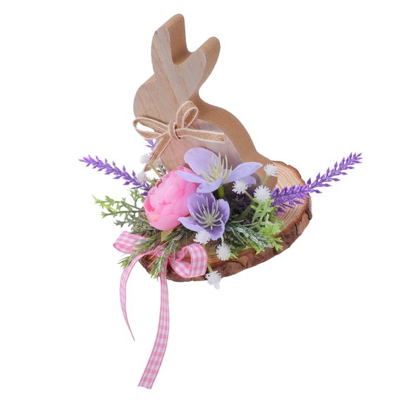 Milisten Wooden Rabbit Shaped Tabletop Centerpieces for Festive Home Decor